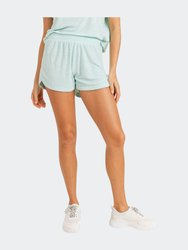 Tulip Terry Pile Essential Shorts Outlet - Mint