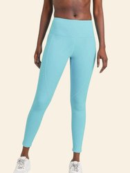 Vibrant High-Rise Leggings Outlet - Turquoise