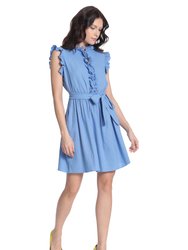 Azaria Dress - Cornflower Blue