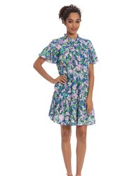 Donna Morgan Lively Ruffle Sleeve