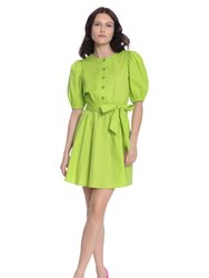 Florence Dress - Macaw Green