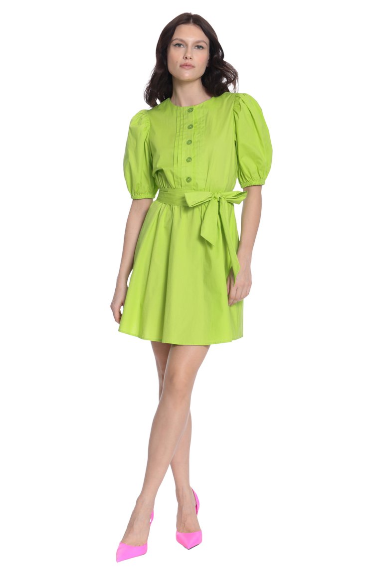 Florence Dress - Macaw Green