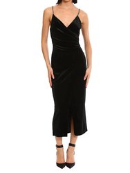 For Maggy London Tilla Rhinestone Strap Dress - Black