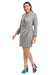 Maitrie Dress - Grey/Black/Metallic