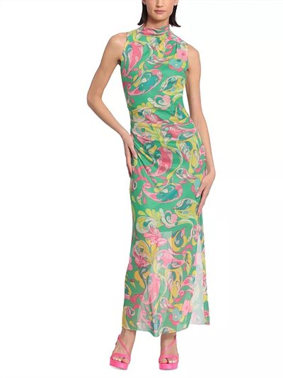 Donna Morgan Printed Mesh-Overlay Maxi Dress product