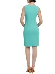 Stretch Sleeveless Cut-Out Sheath Dress