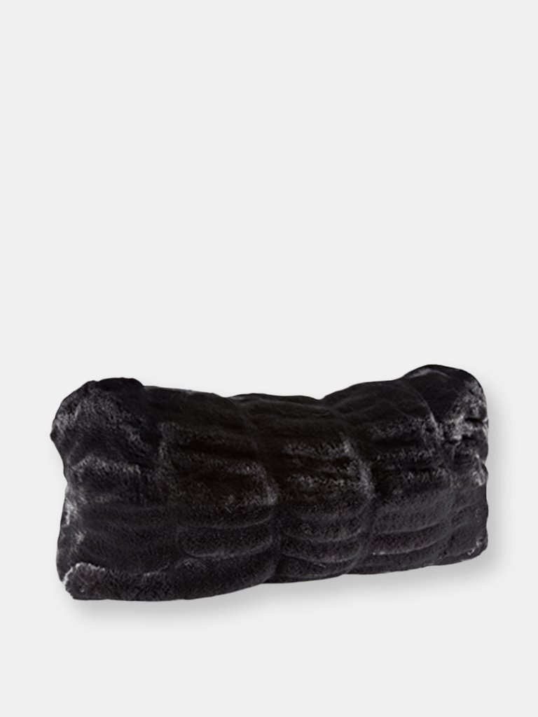 Couture Collection Lumbar Pillow - Onyx Mink
