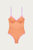 Cydney Lace Trim Underwire Bodysuit In Apricot/Rose Pink/Lilac - Apricot/Rose Pink/Lilac