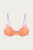 Cydney Lace Trim Underwire Bra In Apricot/Rose Pink/Lilac - Apricot/Rose Pink/Lilac