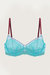 Ebba Non-Pad Underwired Bra In Seafoam/sky Blue/rosewood