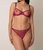 Eilish Clean Tulle Underwire Bra In Cranberry/Teal/Dusky Green