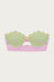 Emelie Lace Strapless Bra In Lime/Sky Blue/Baby Pink - Lime/Sky Blue/Baby Pink