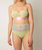 Emelie Lace Strapless Bra In Lime/Sky Blue/Baby Pink