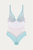 Iris High Apex Bodysuit In Pastel Sage/peach/dusky Lilac