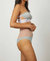 Iris High Waist Knicker In Pastel Sage/peach/dusky Lilac