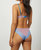 Jessica Low Rise Knicker In Cornflower Blue/Lilac/Ocean Green