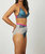 Maria High Waist Knicker In Teal/Pastel Blue/R ose Pink