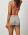 Maria High Waist Knicker In Teal/Pastel Blue/R ose Pink