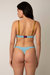 Marley Organic Cotton Thong In Baby Blue/Peanut/Violet