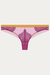 Megan Seamless Knicker In Oxblood/Mustard/Dusty Rose - Oxblood/Mustard/Dusty Rose