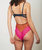 Natalie High Apex Bodysuit In Hot Pink/Dusky Teal/Tobacco