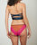 Natalie Strapless Bra In Hot Pink/dusky Teal/tobacco