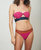 Natalie Strapless Bra In Hot Pink/dusky Teal/tobacco - Hot Pink/Dusky Teal/Tobacco