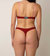 Rosalie Organic Cotton Thong In Merlot