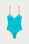 Sienna Underwired Bodysuit In Lagoon Blue/Baby Pink/Ochre