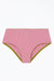 Thea Organic Cotton High Waist Knicker In Medium Pink - Medium Pink