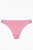 Thea Organic Cotton Thong In Medium Pink - Medium Pink