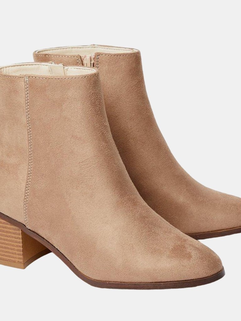 Dorothy Perkins Womens/Ladies Andrea Block Heel Ankle Boots (Taupe) (5) - Taupe