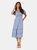 Dorothy Perkins Womens/Ladies Broderie Button Front Petite Midi Dress (Blue) - Blue