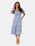 Dorothy Perkins Womens/Ladies Broderie Button Front Petite Midi Dress (Blue) - Blue