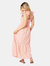 Dorothy Perkins Womens/Ladies Broderie Tie Shoulder Midi Dress (Pink)