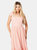 Dorothy Perkins Womens/Ladies Broderie Tie Shoulder Midi Dress (Pink)