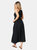 Dorothy Perkins Womens/Ladies Broderie Waist Tie Midi Dress (Black)