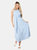 Dorothy Perkins Womens/Ladies Broderie Waist Tie Midi Dress (Blue) - Blue