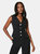 Dorothy Perkins Womens/Ladies Button Front Vest (Black) - Black