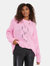 Dorothy Perkins Womens/Ladies Cable Chunky Knit Crew Neck Sweater (Pink) - Pink