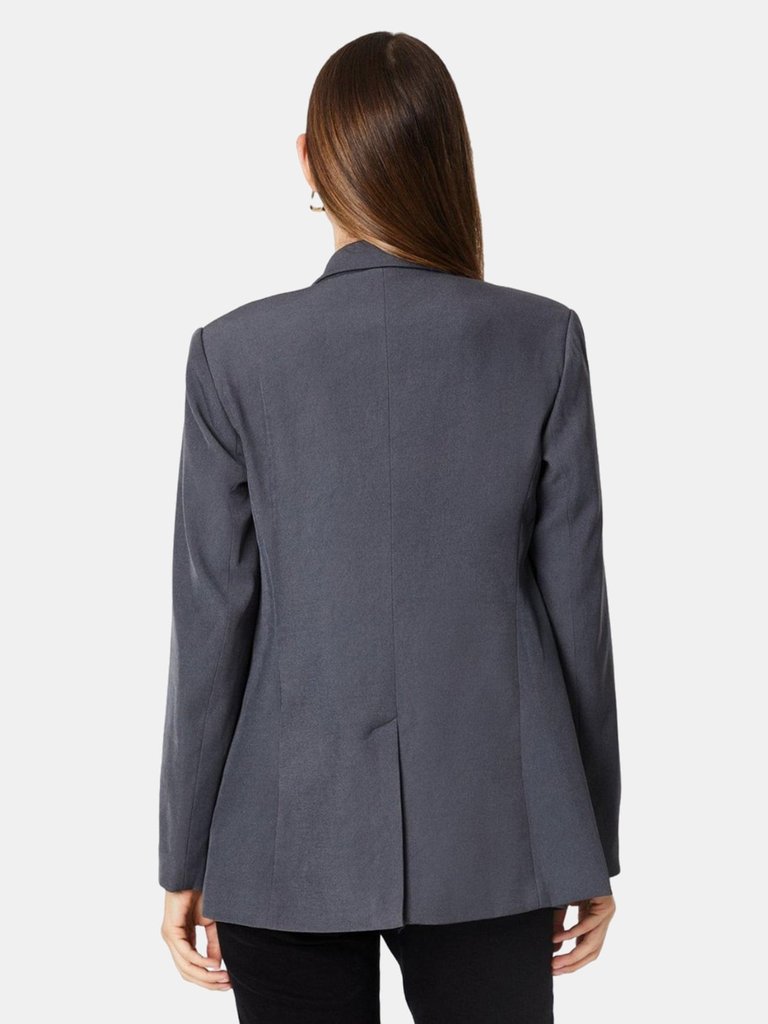 Dorothy Perkins Womens/Ladies Clean Slim Blazer (Gray)