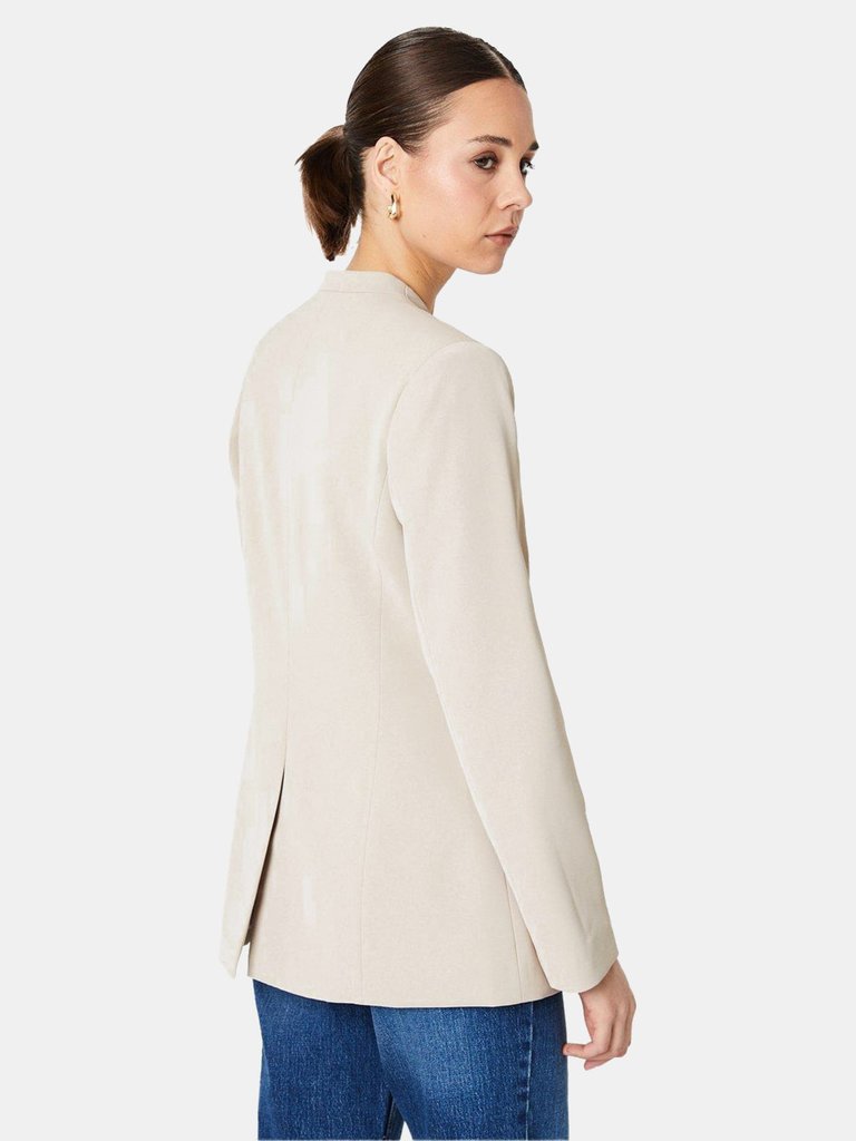 Dorothy Perkins Womens/Ladies Collarless Blazer (Taupe)