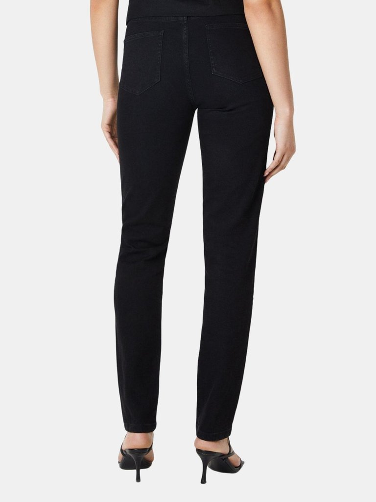 Dorothy Perkins Womens/Ladies Comfort Stretch Tall and Slim Jeans (Black)