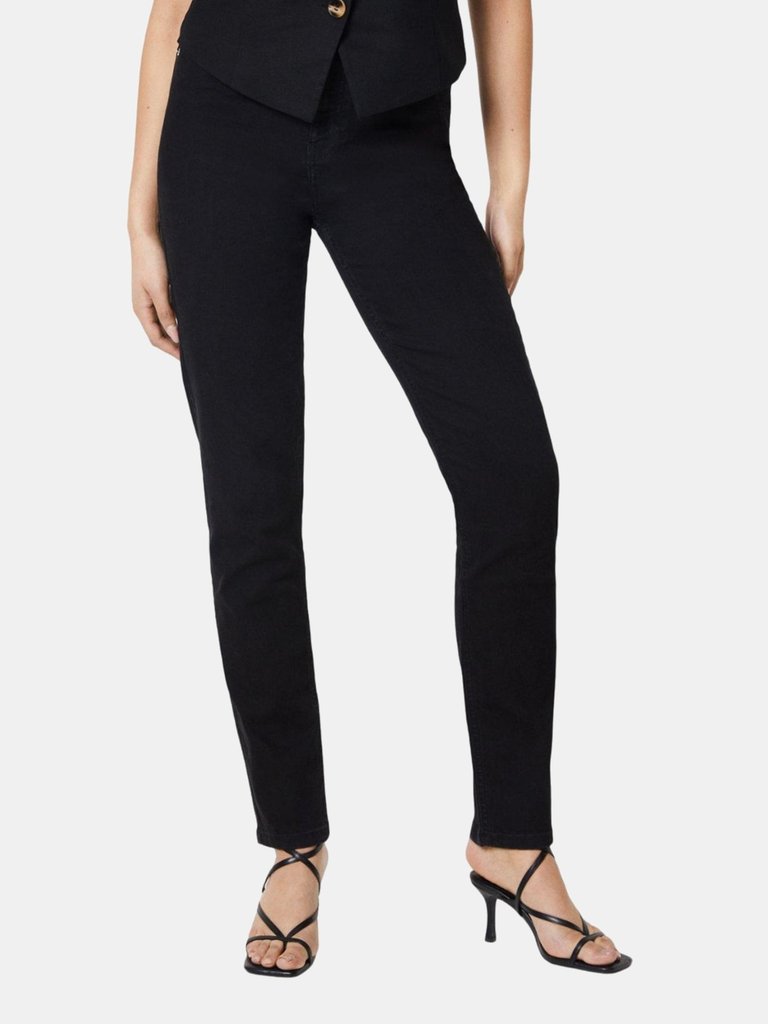 Dorothy Perkins Womens/Ladies Comfort Stretch Tall and Slim Jeans (Black) - Black