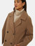 Dorothy Perkins Womens/Ladies Contrast Contrast Button Peacoat (Mink)