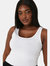 Dorothy Perkins Womens/Ladies Cotton Scoop Neck Plus Tank Top (White)