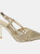 Dorothy Perkins Womens/Ladies Darlena Basket Weave Sling Back High Heel Court Shoes (Gold) (5)