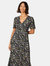 Dorothy Perkins Womens/Ladies Ditsy Print Button Front Midi Dress (Black)