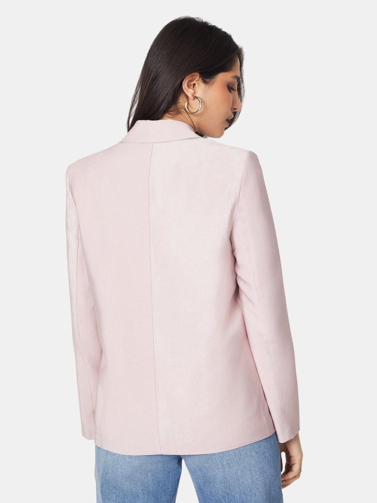 Dorothy Perkins Womens/Ladies Double-Breasted Blazer (Blush)