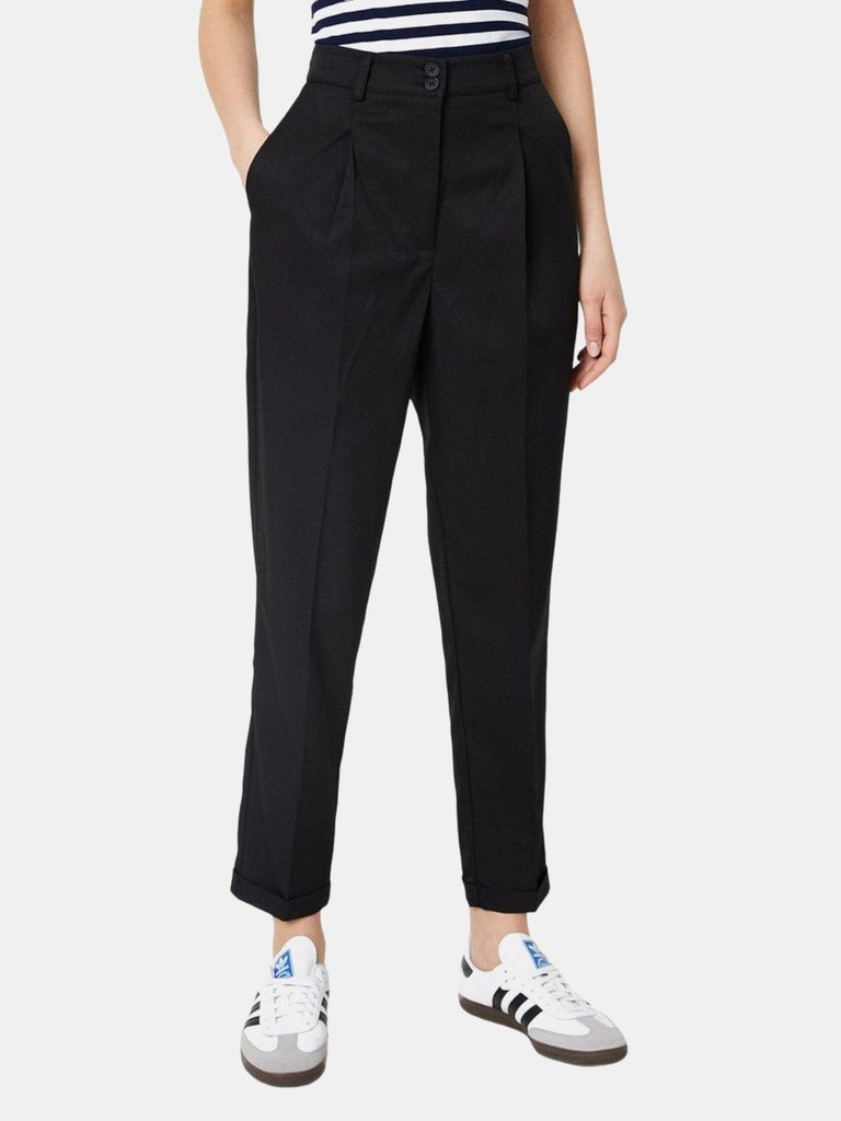 Dorothy Perkins Womens/Ladies Double Button Pants (Black) - Black